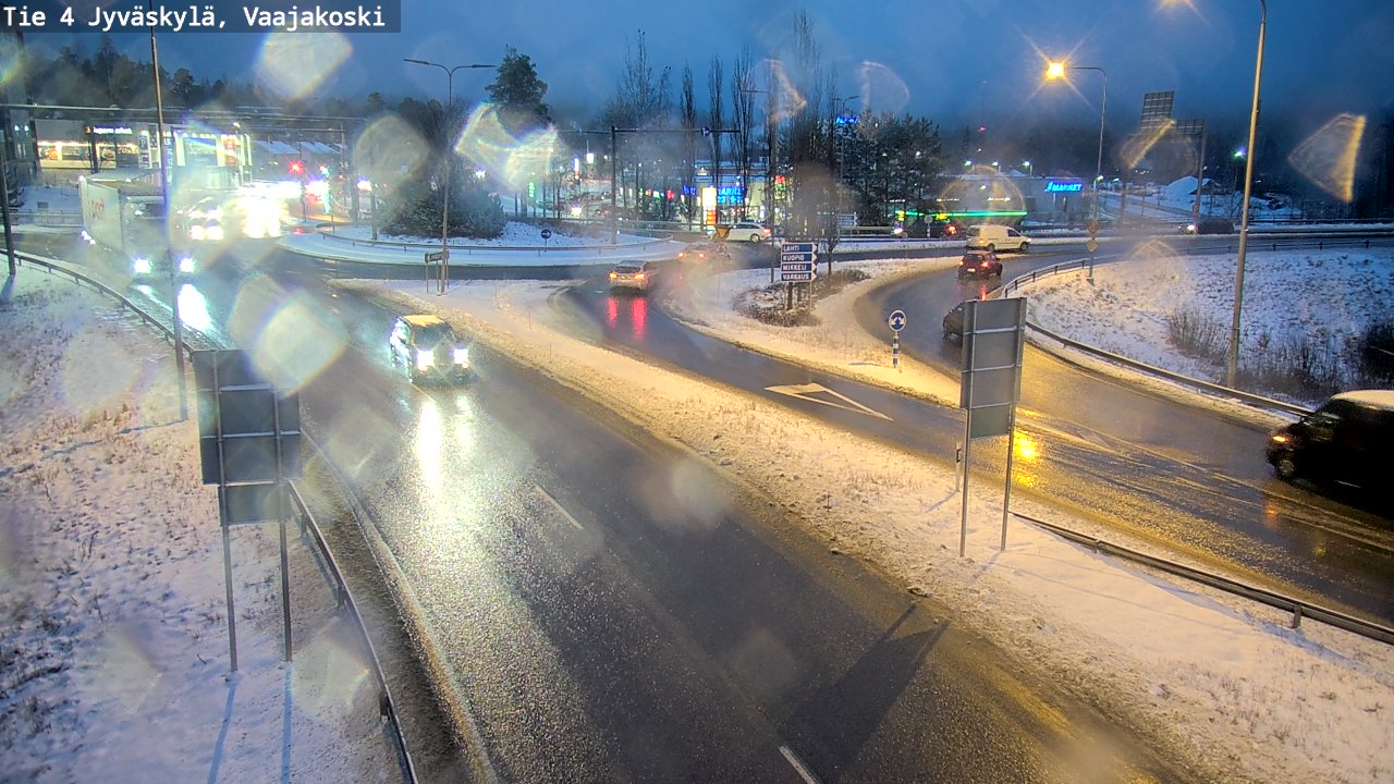 Weather Camera Image Väg 4 Jyväskylä, Vaajakoski, Jyväskylä, Keski-Suomi
