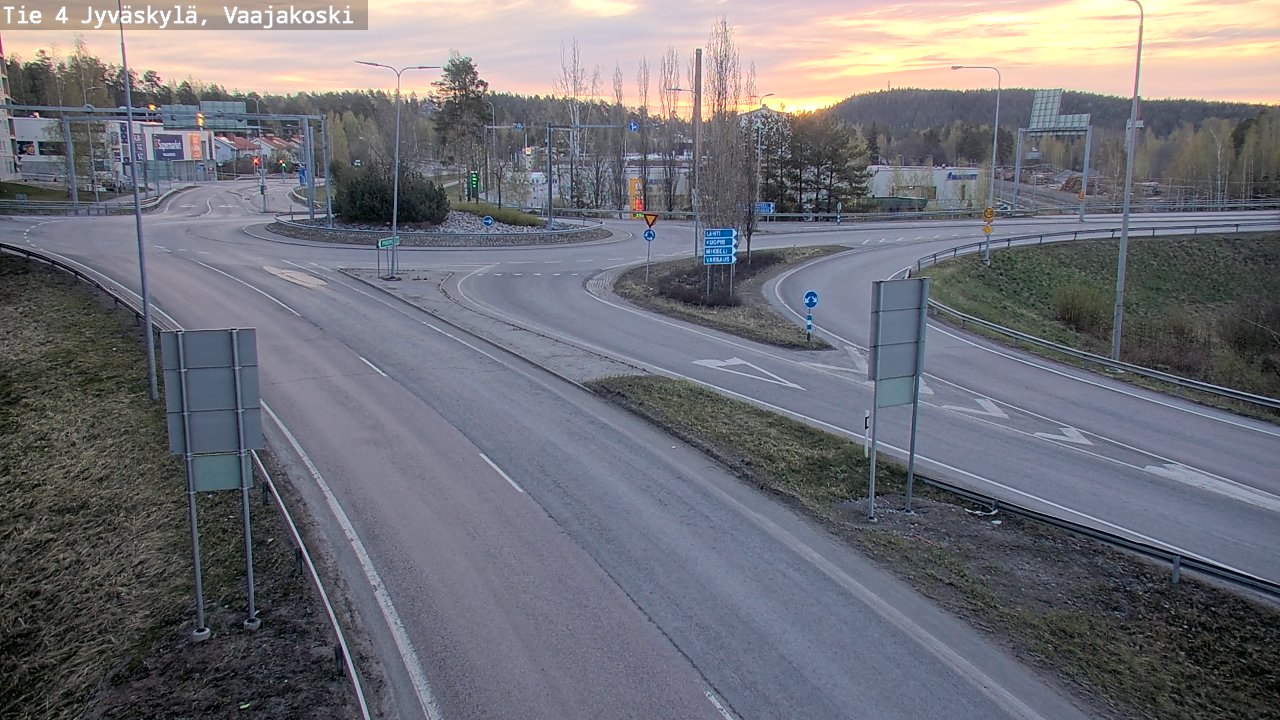 Weather Camera Image Väg 4 Jyväskylä, Vaajakoski, Jyväskylä, Keski-Suomi