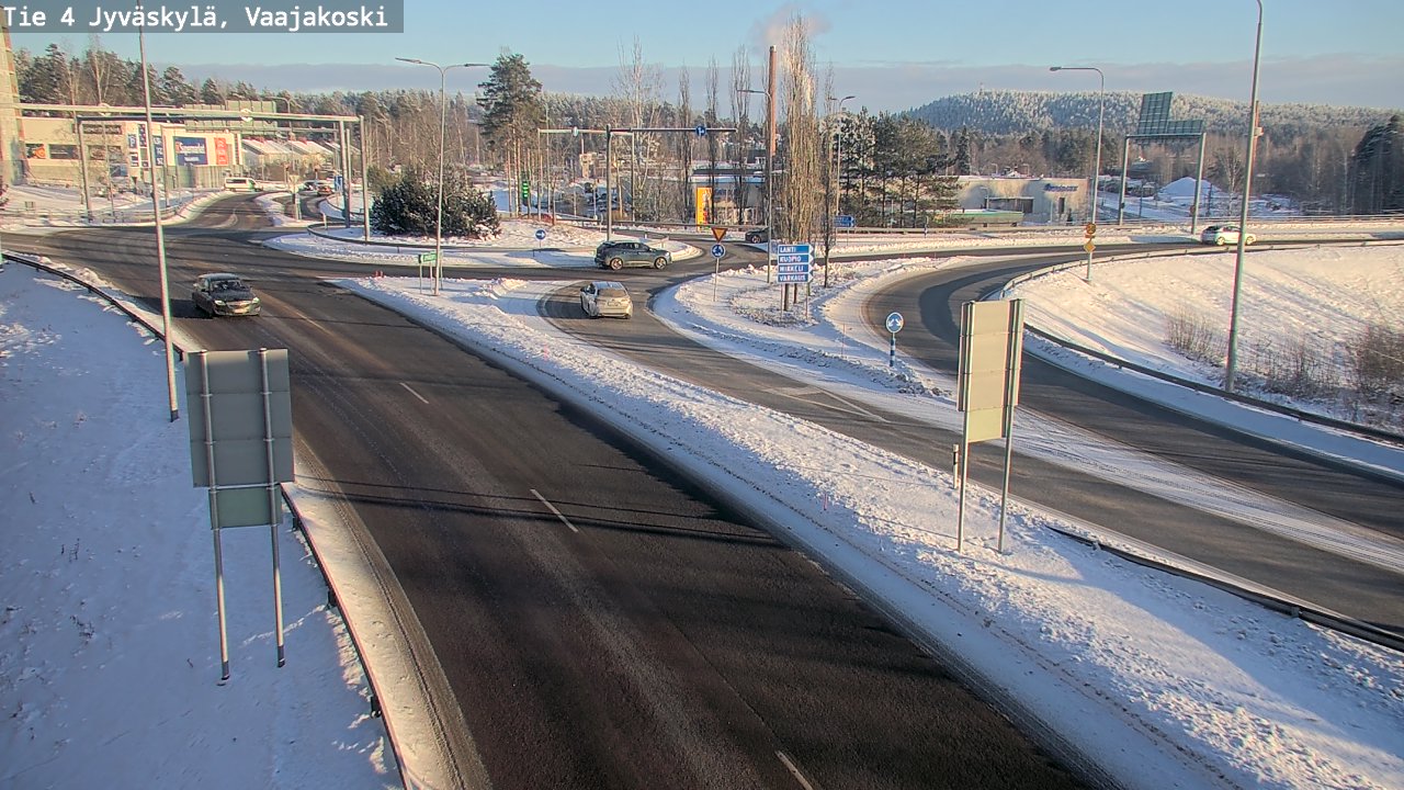 Weather Camera Image Väg 4 Jyväskylä, Vaajakoski, Jyväskylä, Keski-Suomi