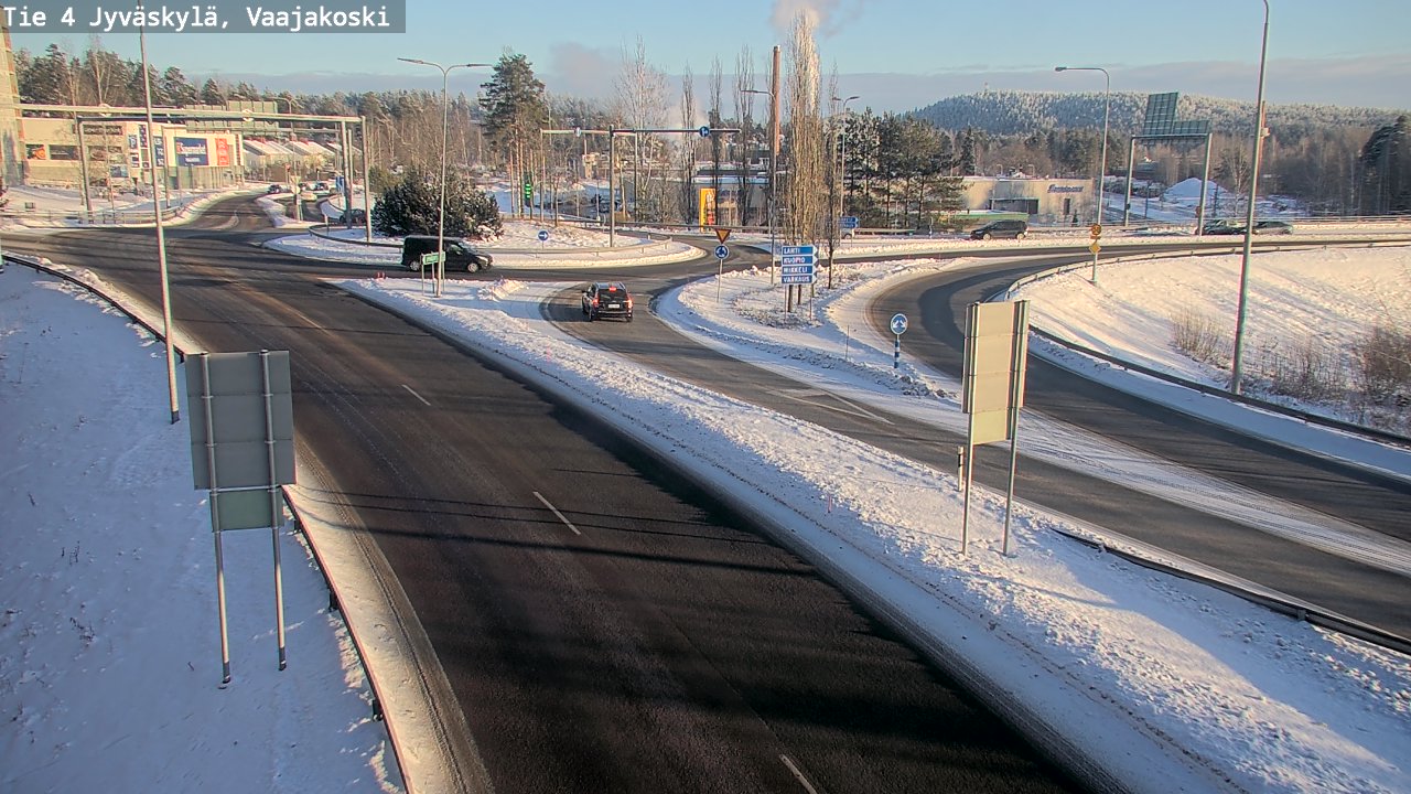 Weather Camera Image Väg 4 Jyväskylä, Vaajakoski, Jyväskylä, Keski-Suomi