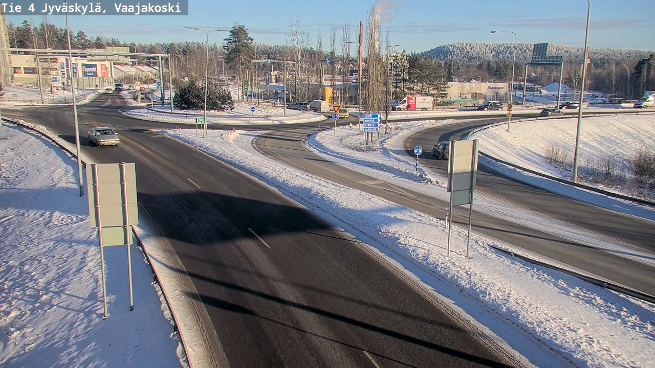 Weather Camera Image Väg 4 Jyväskylä, Vaajakoski, Jyväskylä, Keski-Suomi
