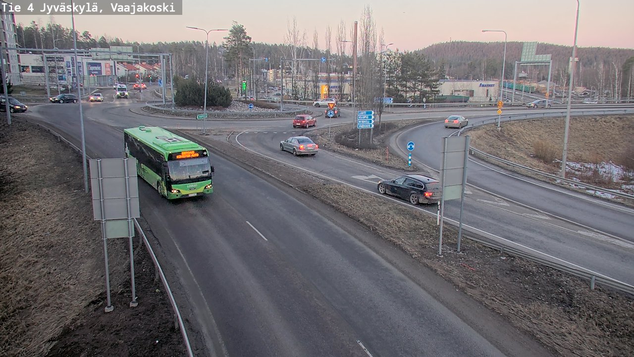 Weather Camera Image Road 4 Jyväskylä, Vaajakoski, Jyväskylä, Keski-Suomi
