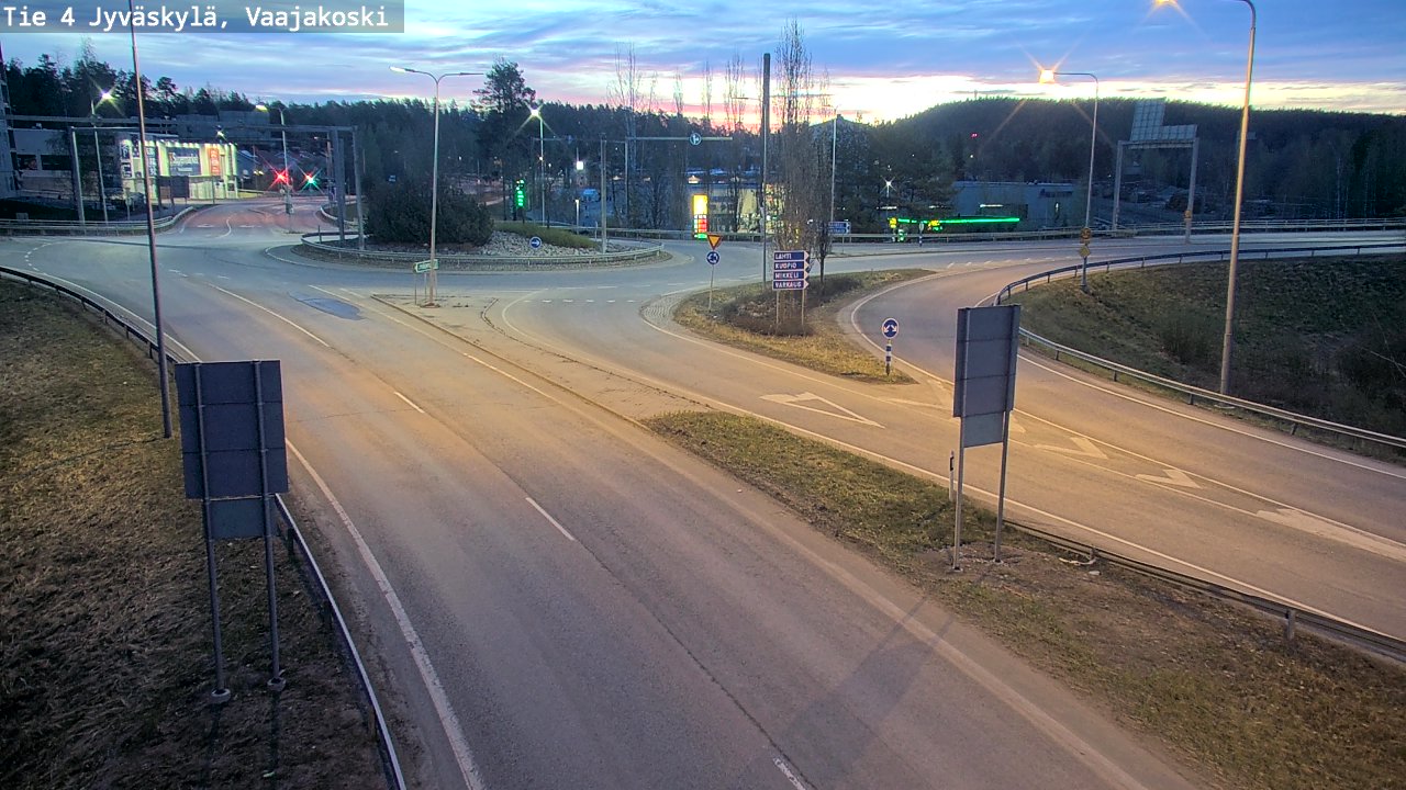 Weather Camera Image Road 4 Jyväskylä, Vaajakoski, Jyväskylä, Keski-Suomi
