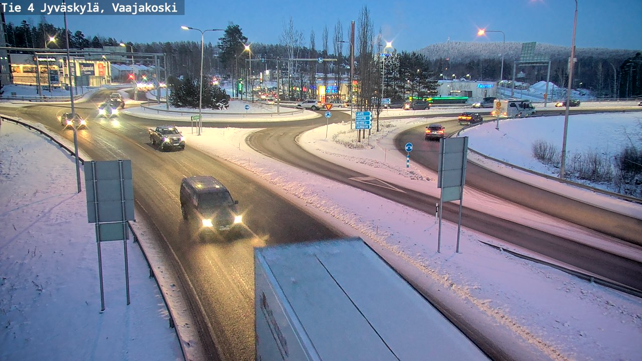 Weather Camera Image Road 4 Jyväskylä, Vaajakoski, Jyväskylä, Keski-Suomi