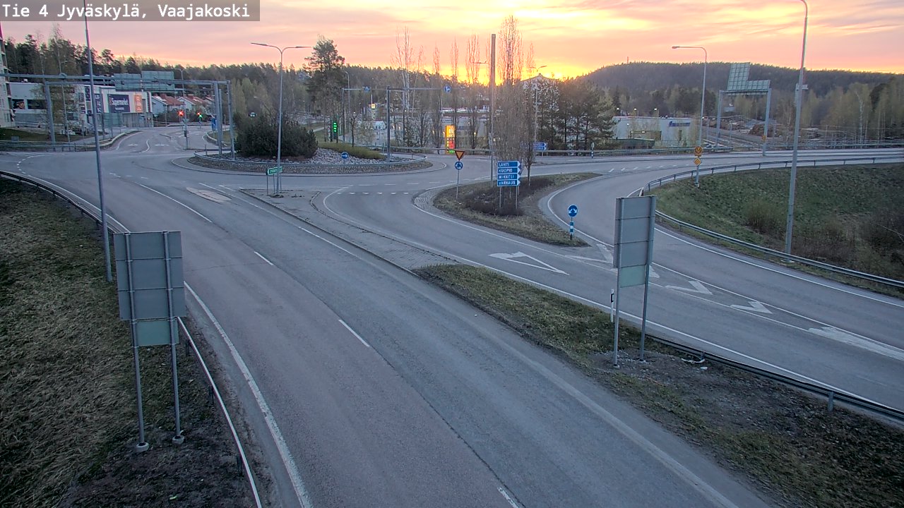 Weather Camera Image Väg 4 Jyväskylä, Vaajakoski, Jyväskylä, Keski-Suomi