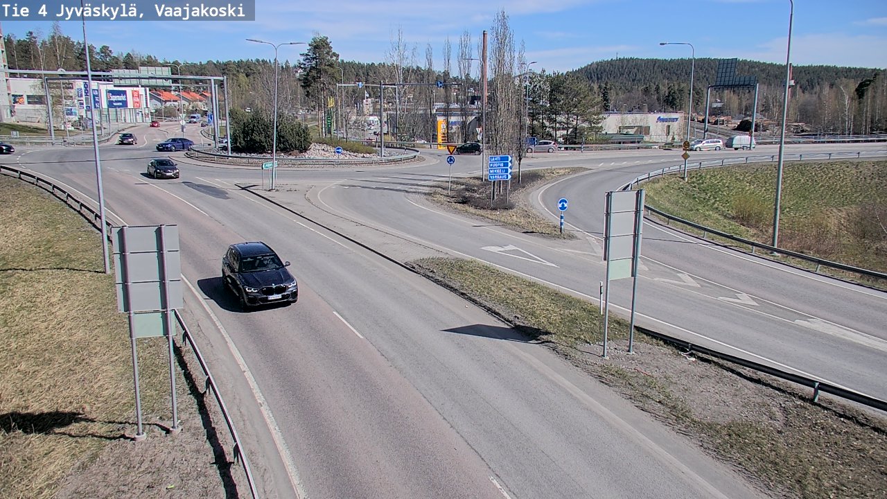 Weather Camera Image Road 4 Jyväskylä, Vaajakoski, Jyväskylä, Keski-Suomi