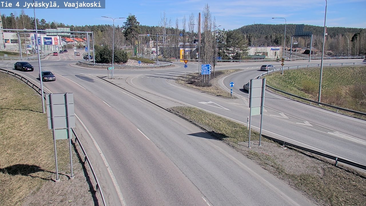 Weather Camera Image Road 4 Jyväskylä, Vaajakoski, Jyväskylä, Keski-Suomi