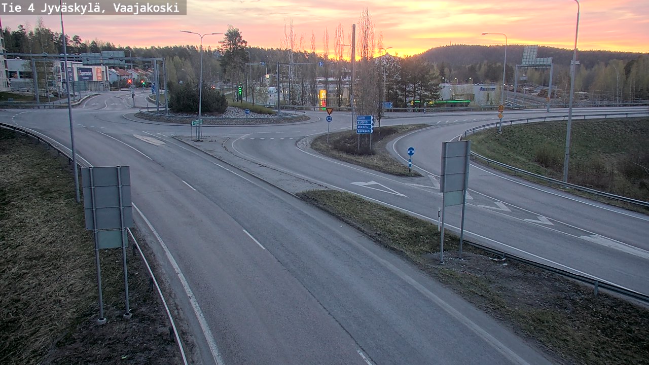Weather Camera Image Väg 4 Jyväskylä, Vaajakoski, Jyväskylä, Keski-Suomi