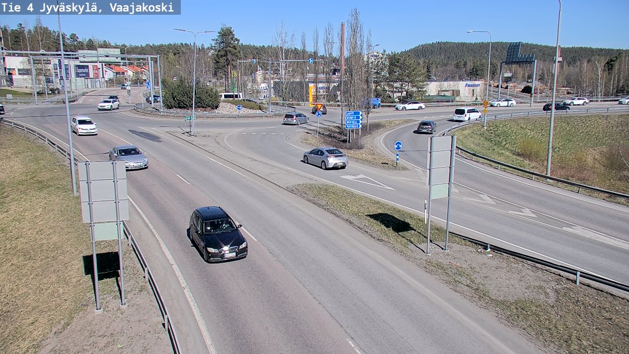 Weather Camera Image Road 4 Jyväskylä, Vaajakoski, Jyväskylä, Keski-Suomi