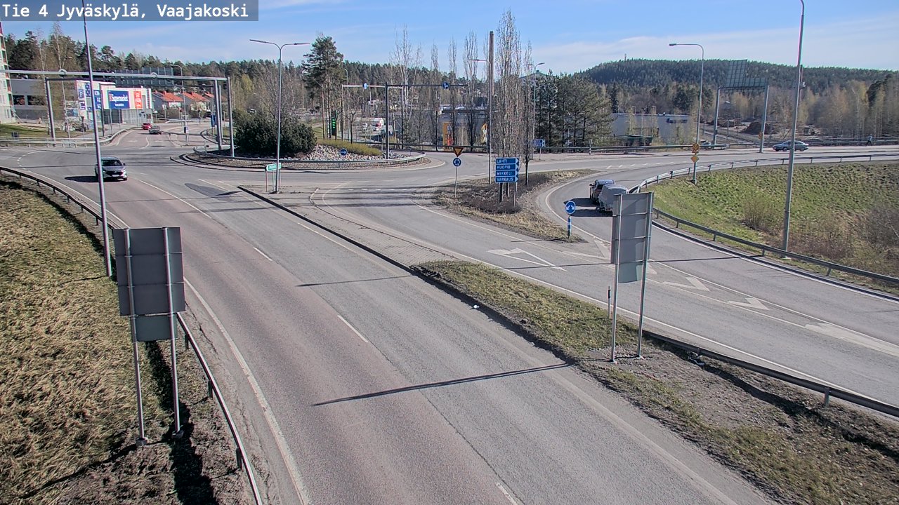Weather Camera Image Road 4 Jyväskylä, Vaajakoski, Jyväskylä, Keski-Suomi