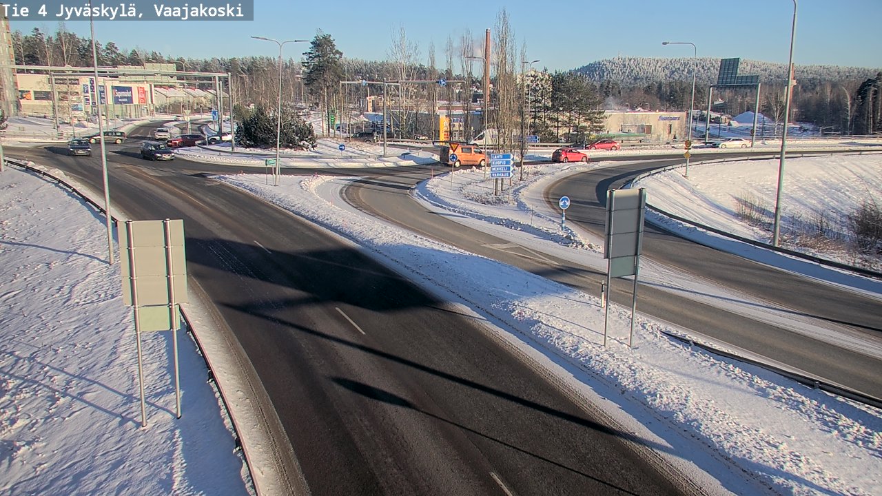 Weather Camera Image Väg 4 Jyväskylä, Vaajakoski, Jyväskylä, Keski-Suomi