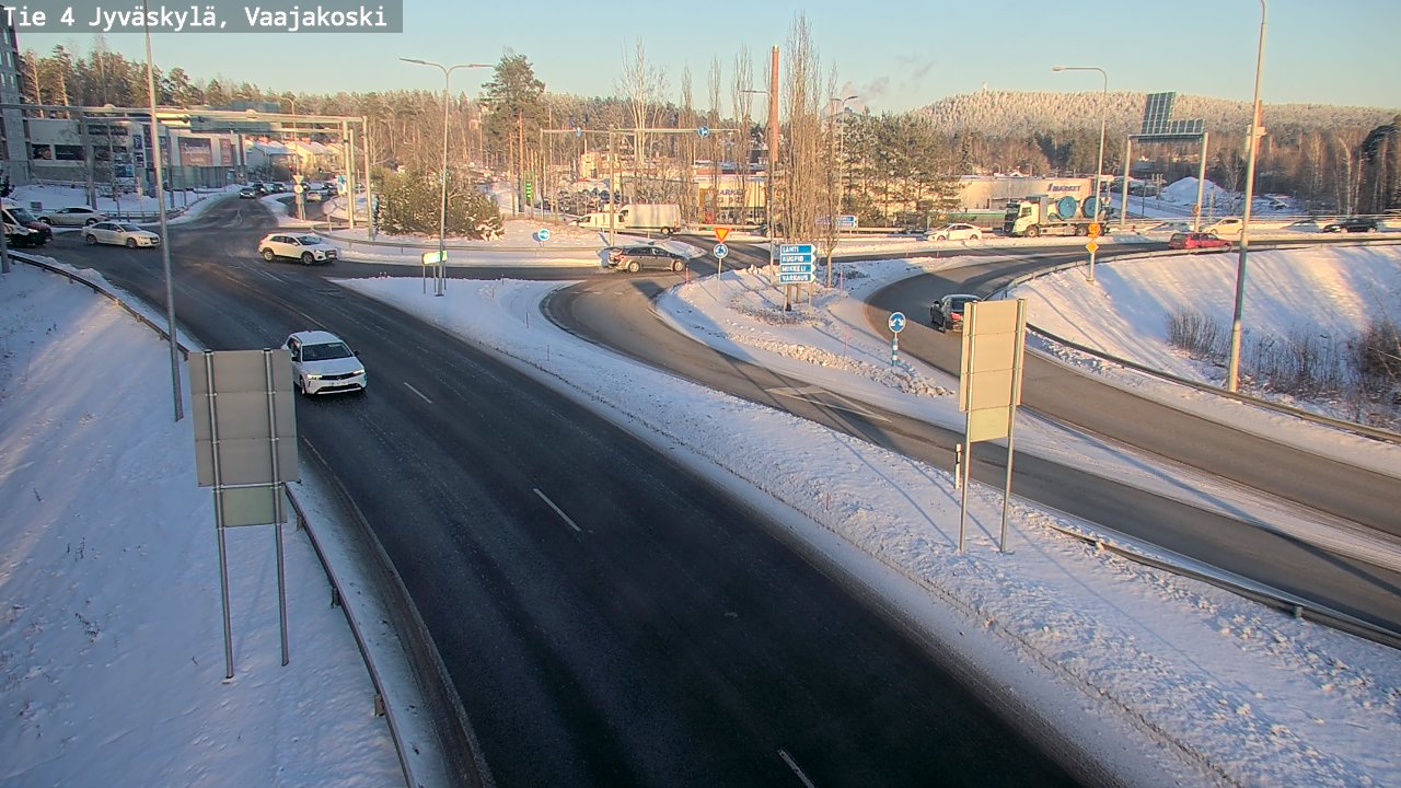 Weather Camera Image Väg 4 Jyväskylä, Vaajakoski, Jyväskylä, Keski-Suomi
