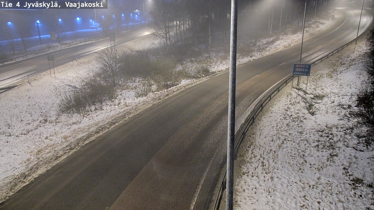 Weather Camera Image Väg 4 Jyväskylä, Vaajakoski, Jyväskylä, Keski-Suomi