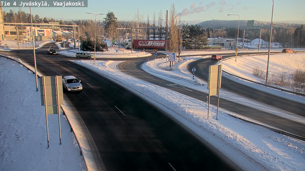 Weather Camera Image Väg 4 Jyväskylä, Vaajakoski, Jyväskylä, Keski-Suomi