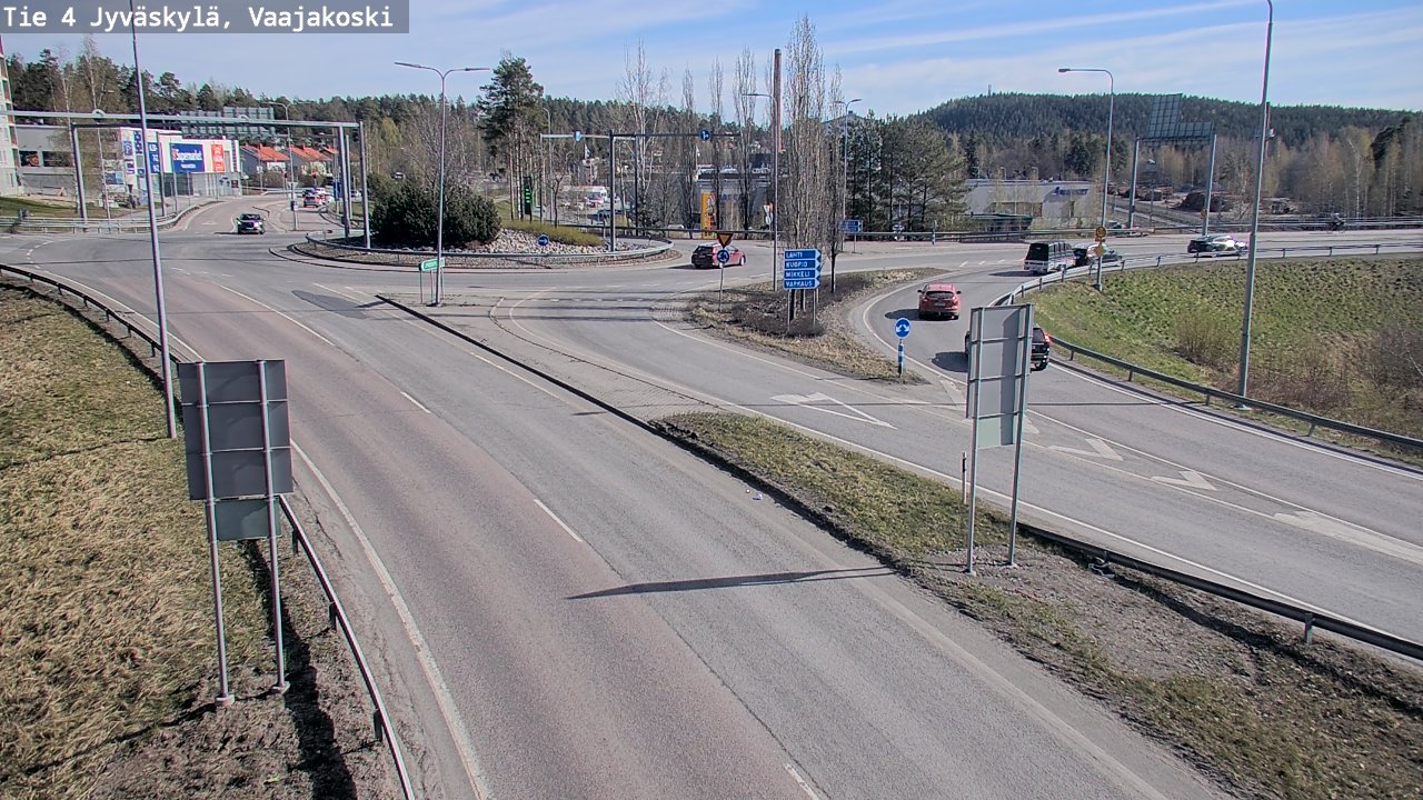 Weather Camera Image Road 4 Jyväskylä, Vaajakoski, Jyväskylä, Keski-Suomi