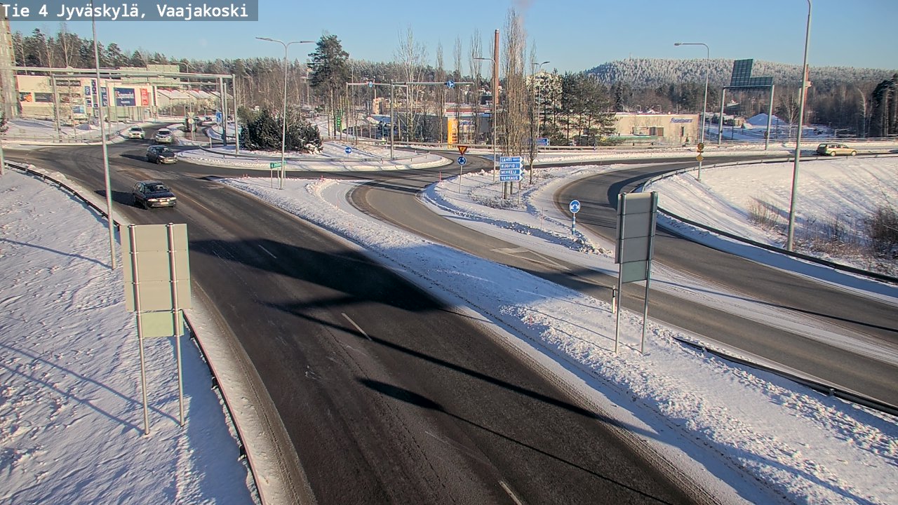 Weather Camera Image Road 4 Jyväskylä, Vaajakoski, Jyväskylä, Keski-Suomi
