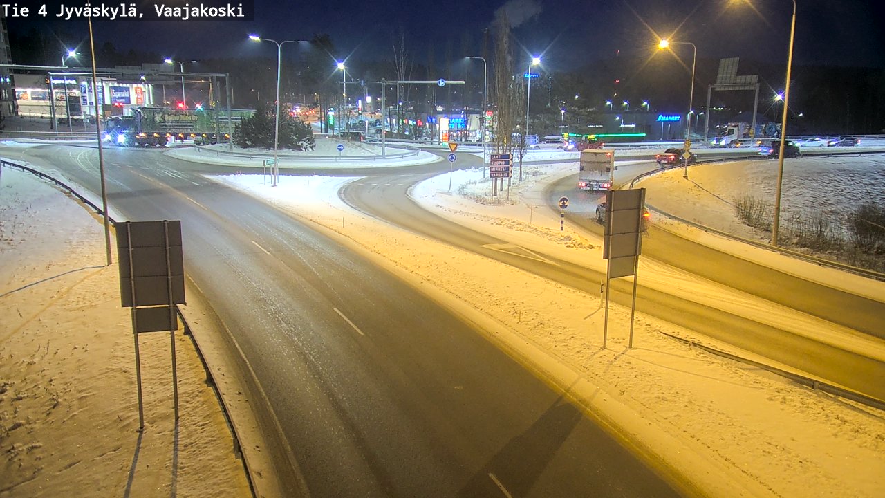 Weather Camera Image Road 4 Jyväskylä, Vaajakoski, Jyväskylä, Keski-Suomi