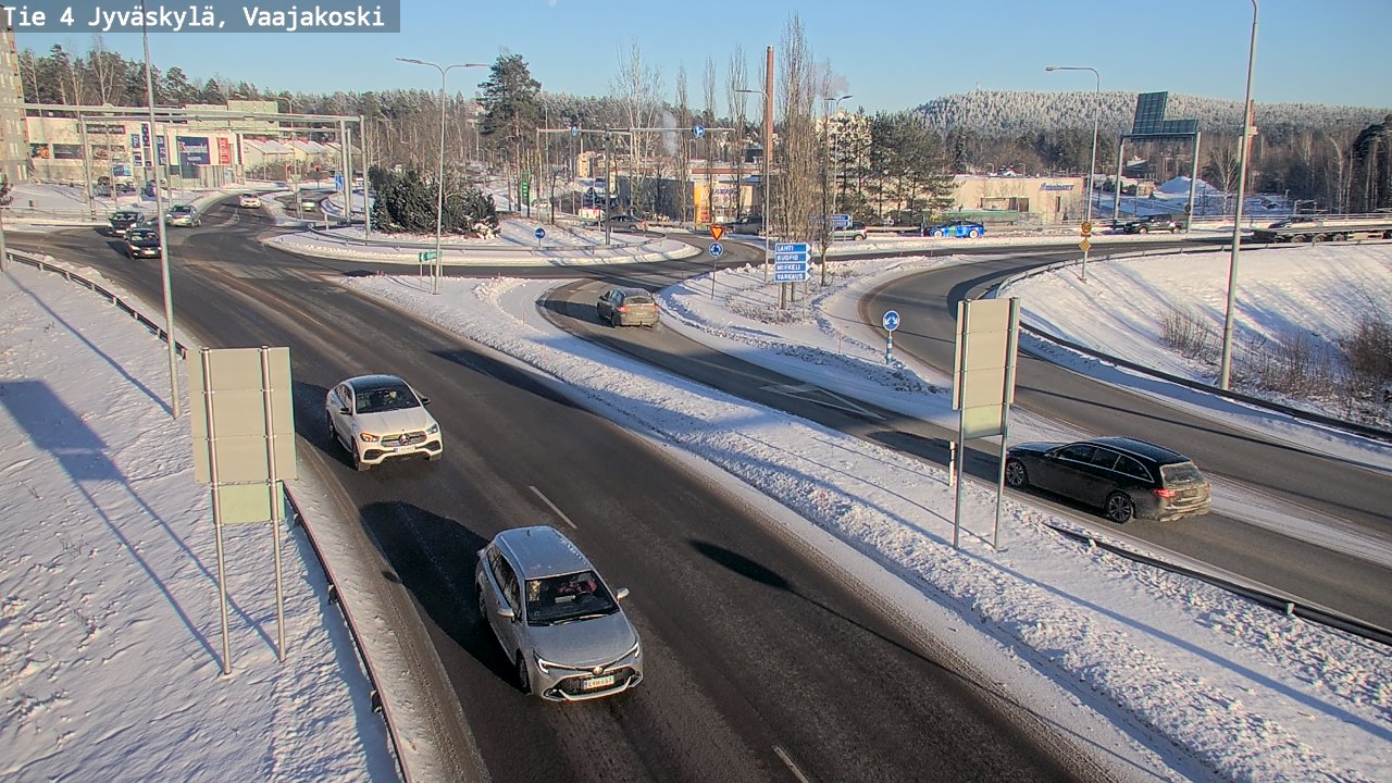 Weather Camera Image Väg 4 Jyväskylä, Vaajakoski, Jyväskylä, Keski-Suomi