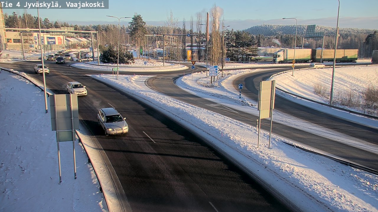 Weather Camera Image Väg 4 Jyväskylä, Vaajakoski, Jyväskylä, Keski-Suomi