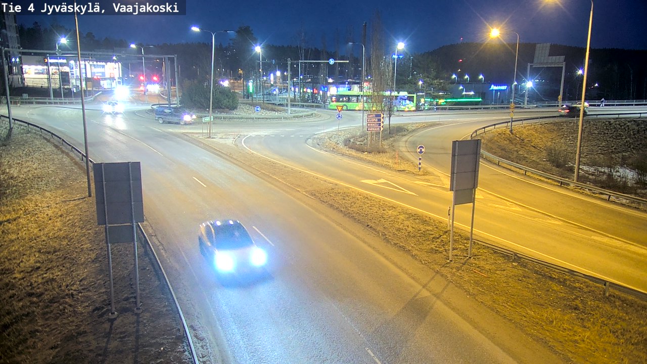 Weather Camera Image Road 4 Jyväskylä, Vaajakoski, Jyväskylä, Keski-Suomi