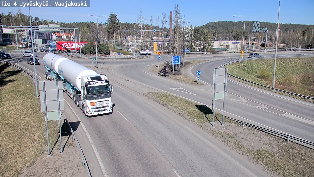 Weather Camera Image Road 4 Jyväskylä, Vaajakoski, Jyväskylä, Keski-Suomi