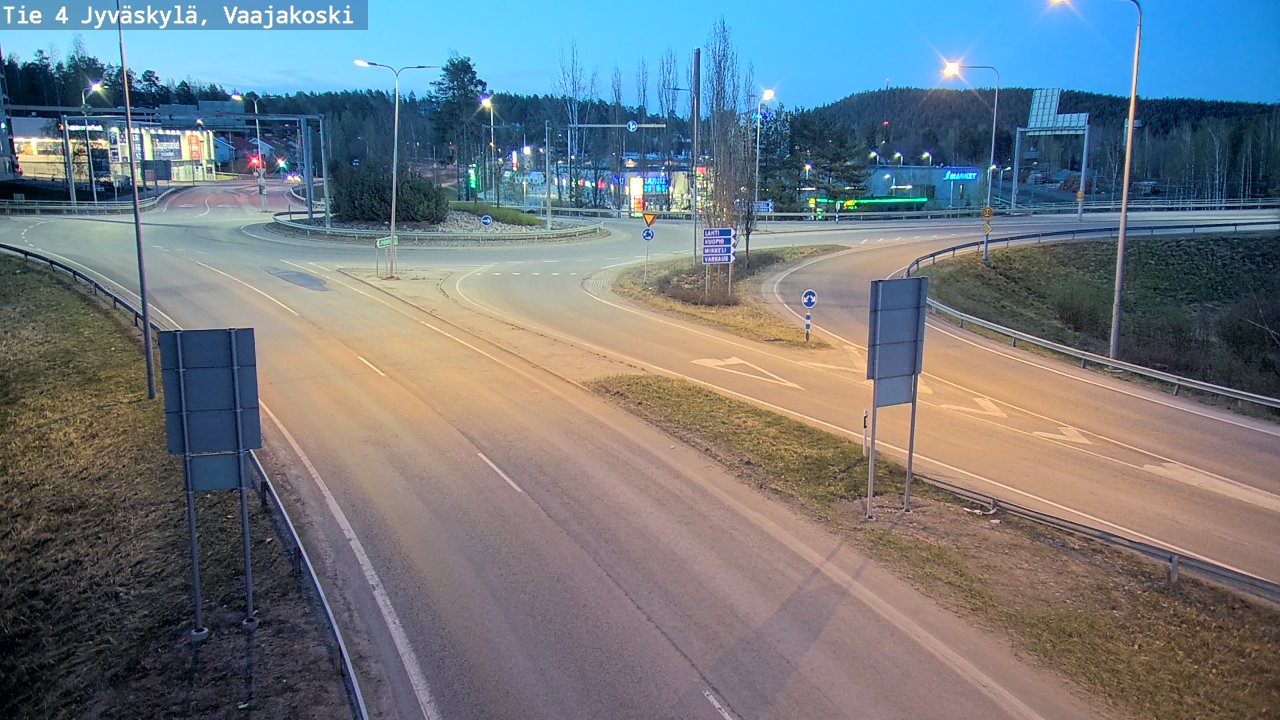 Weather Camera Image Road 4 Jyväskylä, Vaajakoski, Jyväskylä, Keski-Suomi