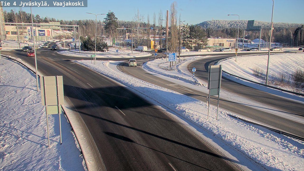 Weather Camera Image Väg 4 Jyväskylä, Vaajakoski, Jyväskylä, Keski-Suomi