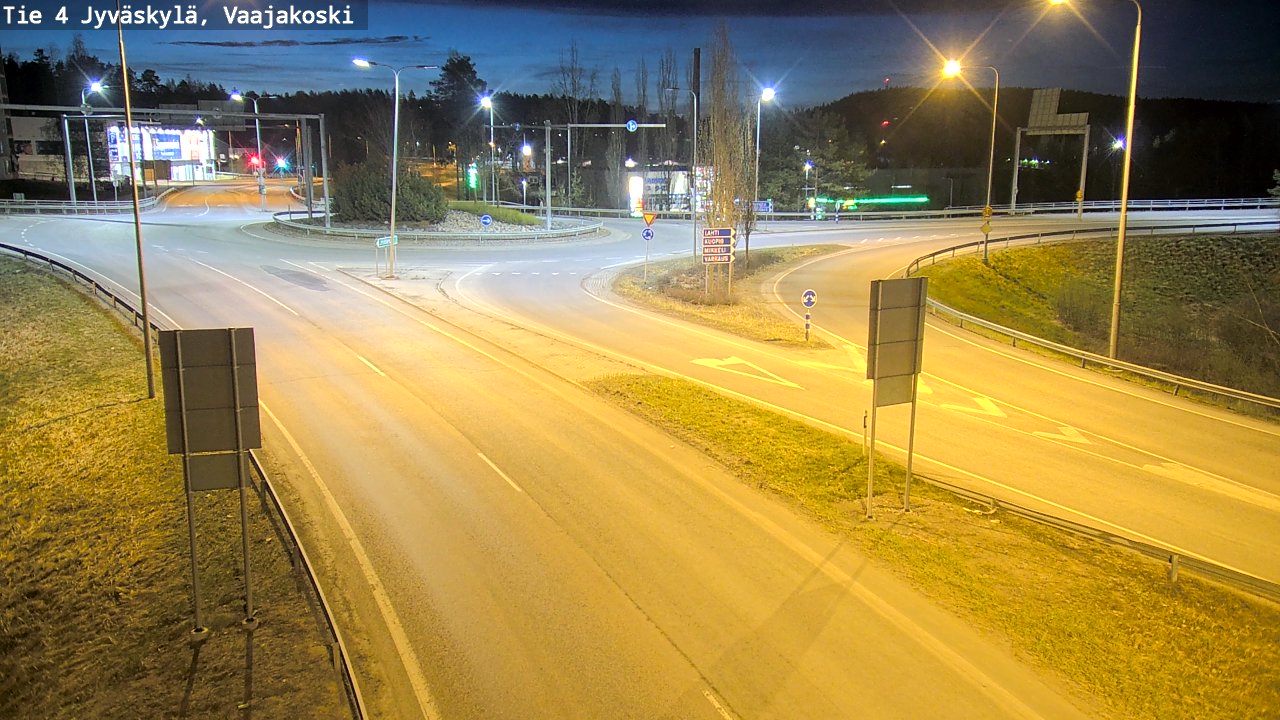 Weather Camera Image Road 4 Jyväskylä, Vaajakoski, Jyväskylä, Keski-Suomi