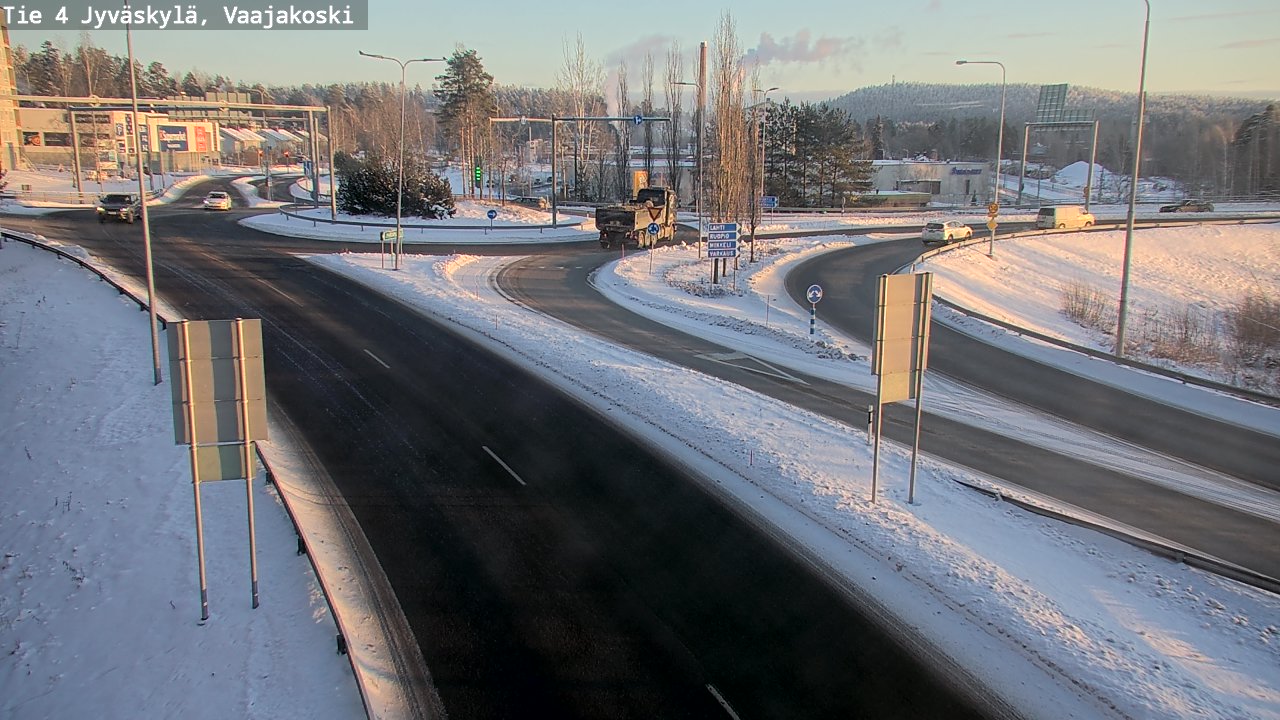 Weather Camera Image Väg 4 Jyväskylä, Vaajakoski, Jyväskylä, Keski-Suomi