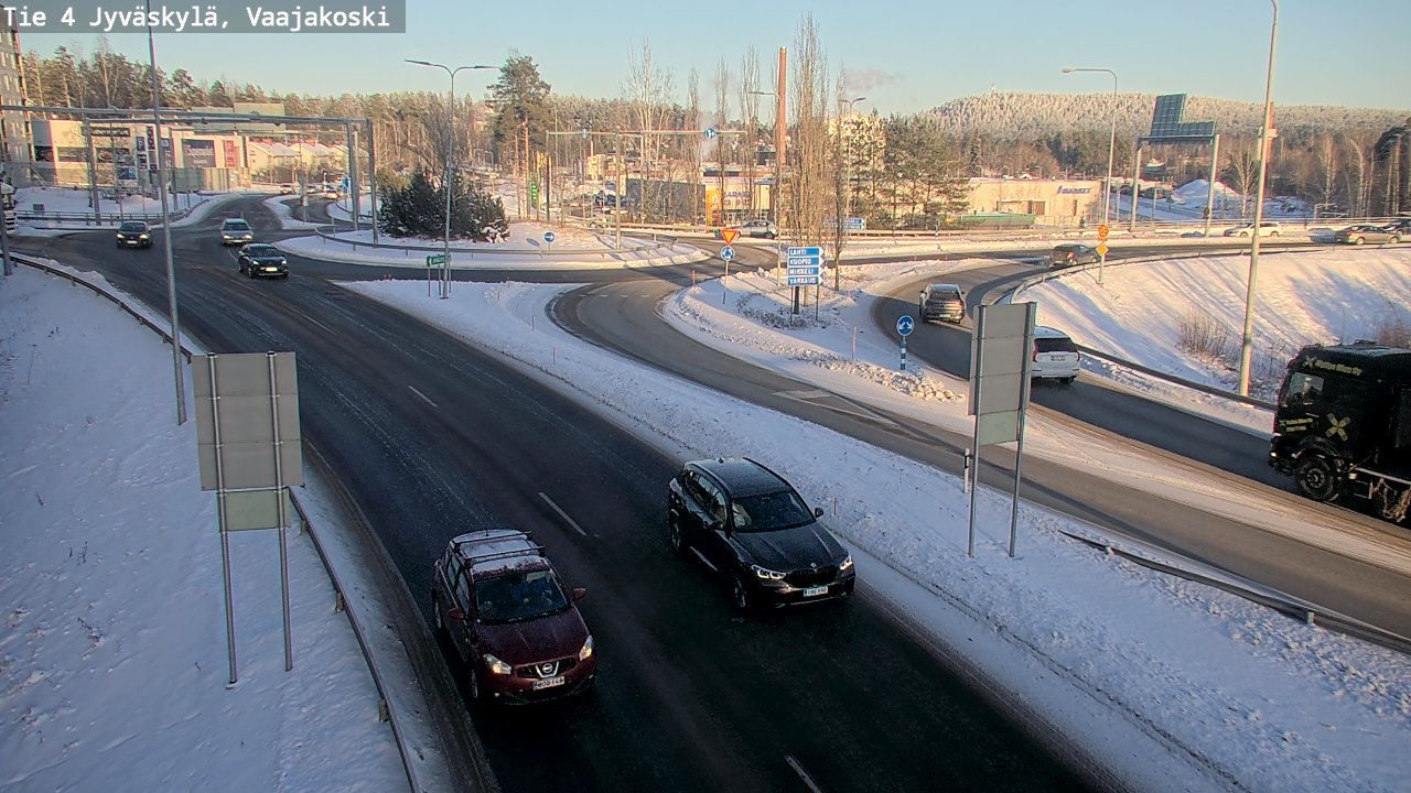 Weather Camera Image Väg 4 Jyväskylä, Vaajakoski, Jyväskylä, Keski-Suomi