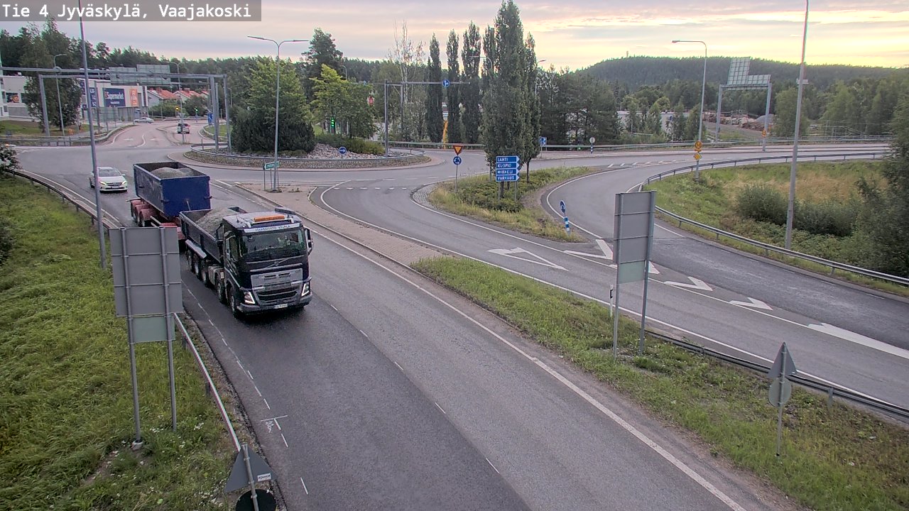 Weather Camera Image Road 4 Jyväskylä, Vaajakoski, Jyväskylä, Keski-Suomi