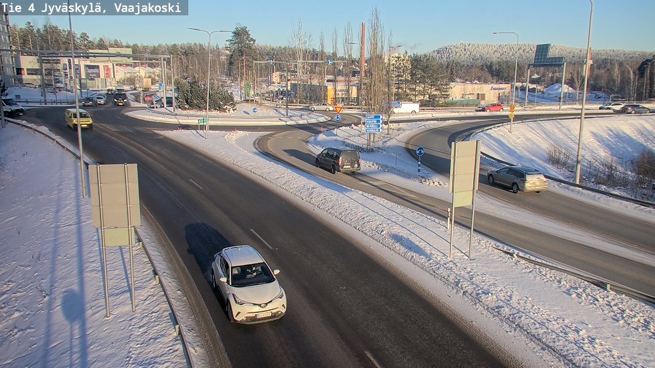 Weather Camera Image Väg 4 Jyväskylä, Vaajakoski, Jyväskylä, Keski-Suomi