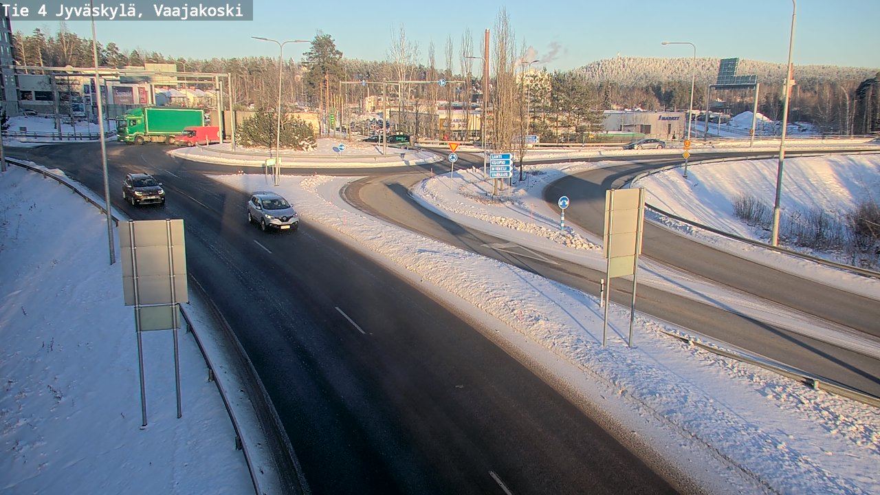Weather Camera Image Väg 4 Jyväskylä, Vaajakoski, Jyväskylä, Keski-Suomi