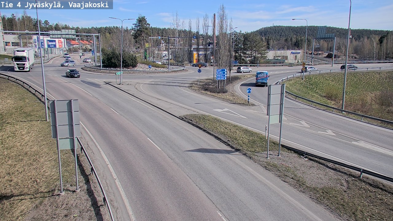 Weather Camera Image Road 4 Jyväskylä, Vaajakoski, Jyväskylä, Keski-Suomi