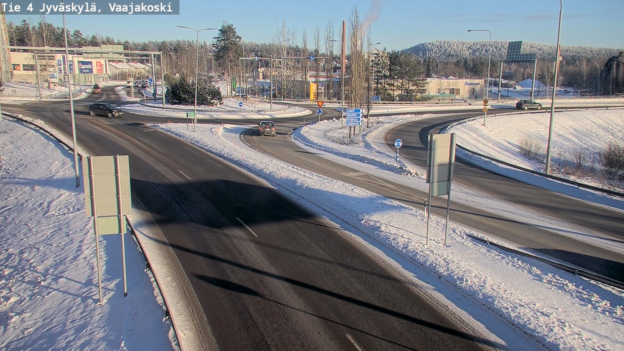 Weather Camera Image Väg 4 Jyväskylä, Vaajakoski, Jyväskylä, Keski-Suomi