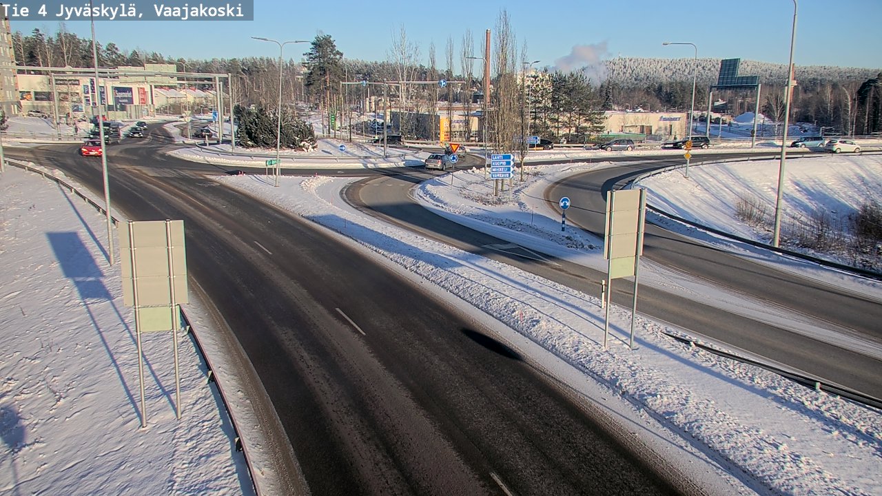Weather Camera Image Väg 4 Jyväskylä, Vaajakoski, Jyväskylä, Keski-Suomi