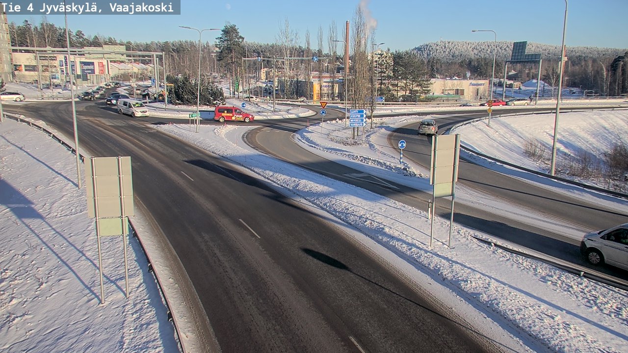 Weather Camera Image Väg 4 Jyväskylä, Vaajakoski, Jyväskylä, Keski-Suomi
