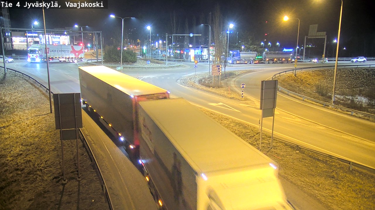 Weather Camera Image Väg 4 Jyväskylä, Vaajakoski, Jyväskylä, Keski-Suomi
