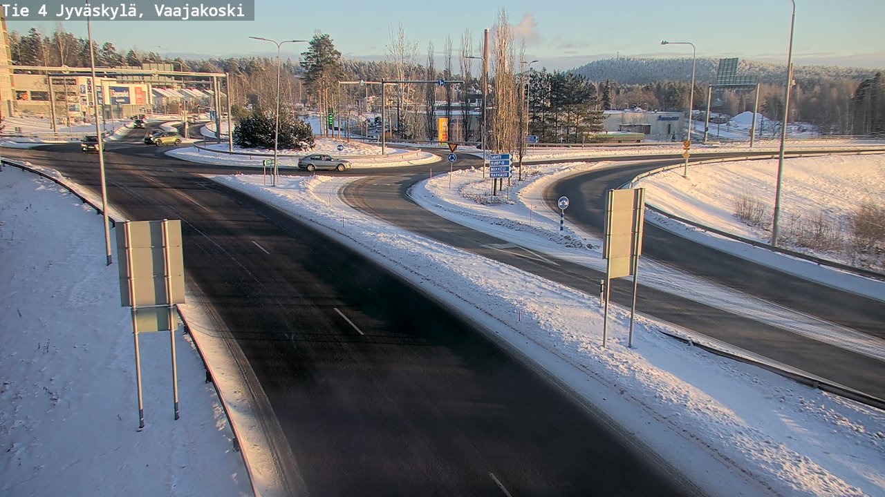 Weather Camera Image Väg 4 Jyväskylä, Vaajakoski, Jyväskylä, Keski-Suomi