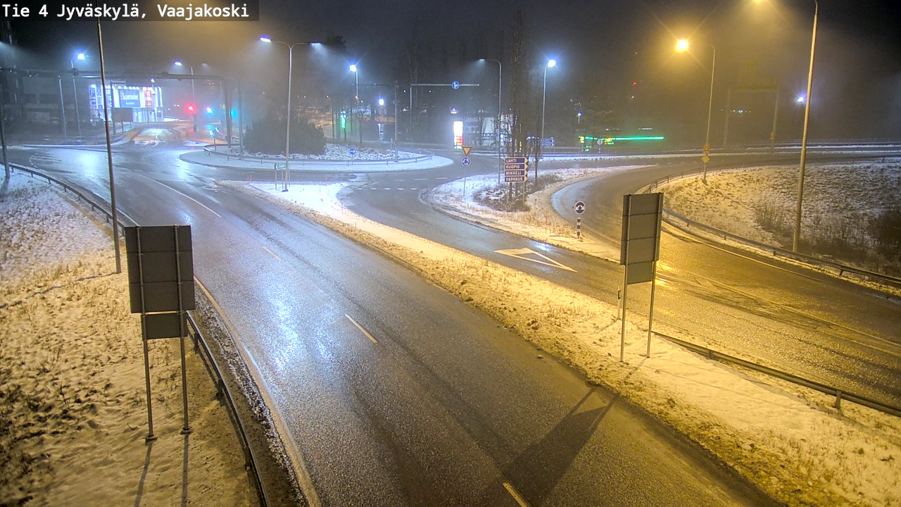 Weather Camera Image Väg 4 Jyväskylä, Vaajakoski, Jyväskylä, Keski-Suomi