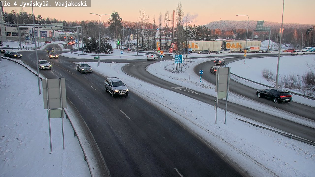 Weather Camera Image Road 4 Jyväskylä, Vaajakoski, Jyväskylä, Keski-Suomi