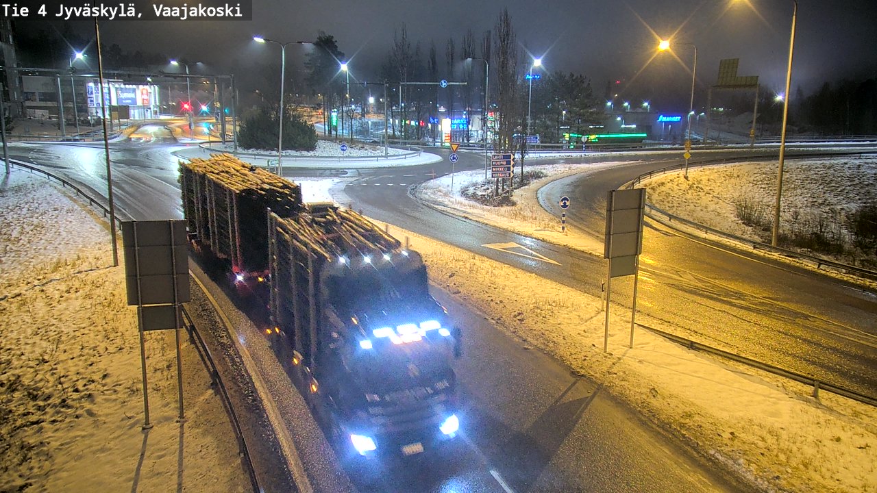 Weather Camera Image Väg 4 Jyväskylä, Vaajakoski, Jyväskylä, Keski-Suomi