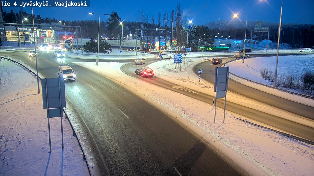 Weather Camera Image Road 4 Jyväskylä, Vaajakoski, Jyväskylä, Keski-Suomi