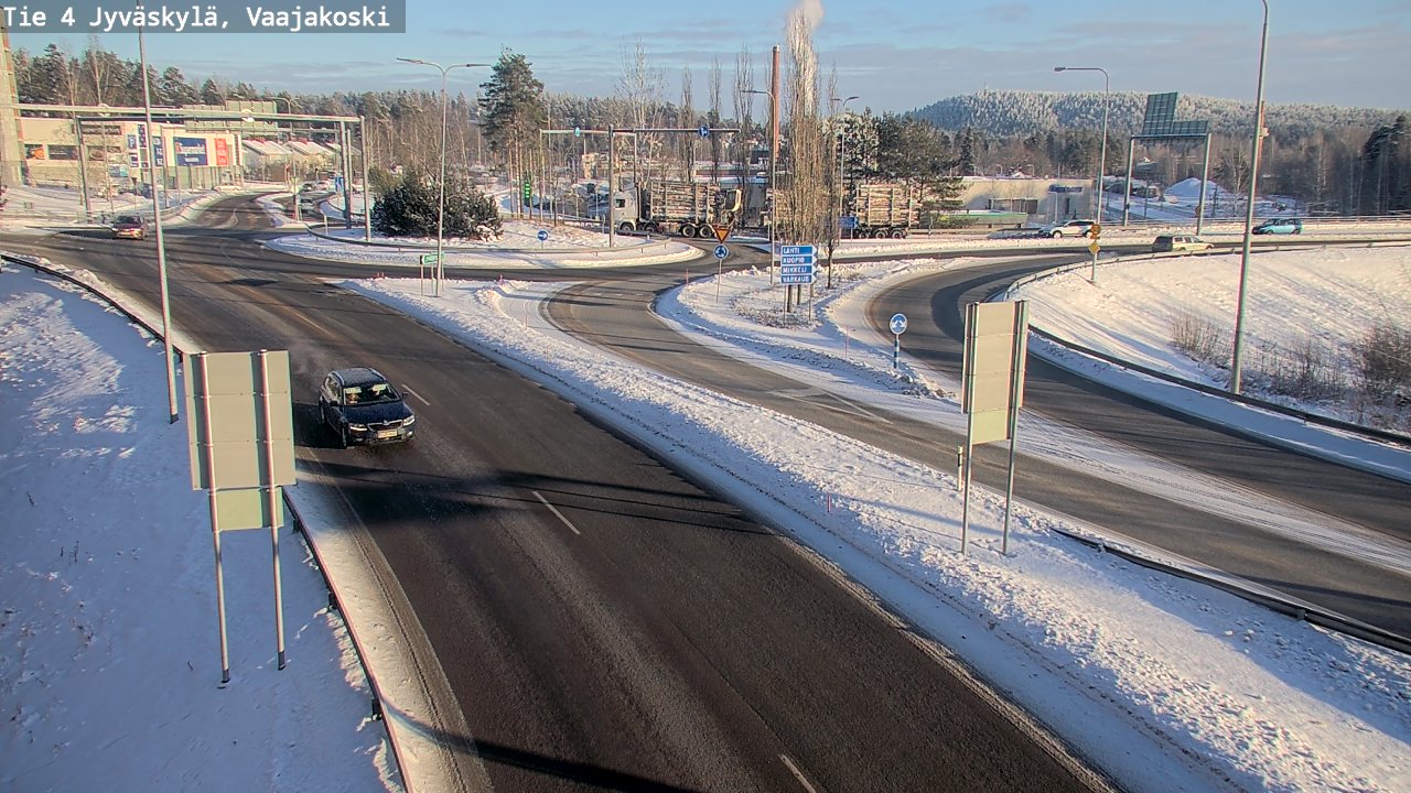 Weather Camera Image Väg 4 Jyväskylä, Vaajakoski, Jyväskylä, Keski-Suomi
