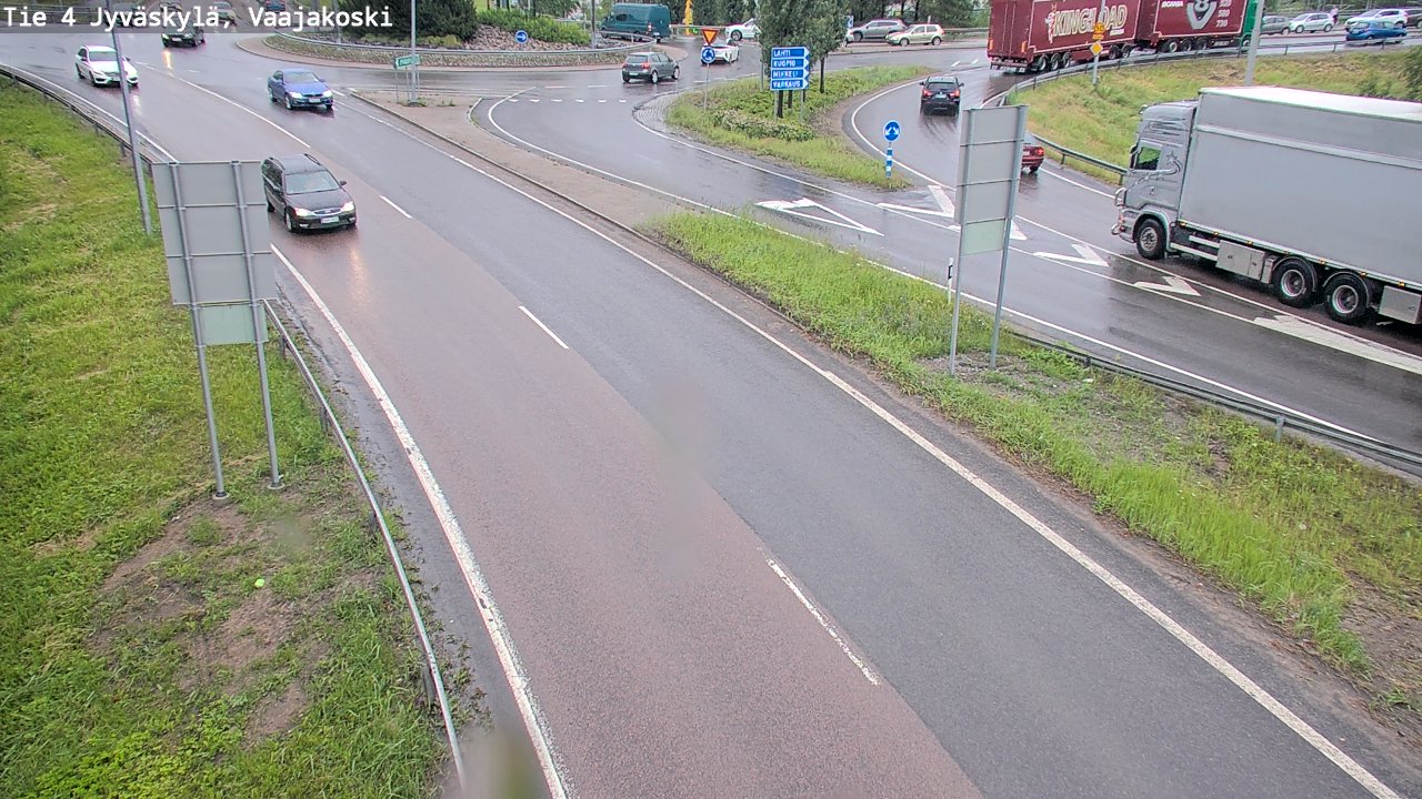Weather Camera Image Väg 4 Jyväskylä, Vaajakoski, Jyväskylä, Keski-Suomi
