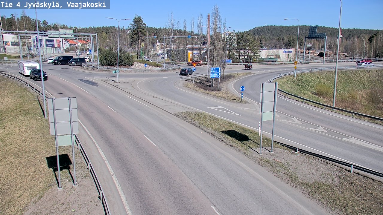 Weather Camera Image Road 4 Jyväskylä, Vaajakoski, Jyväskylä, Keski-Suomi