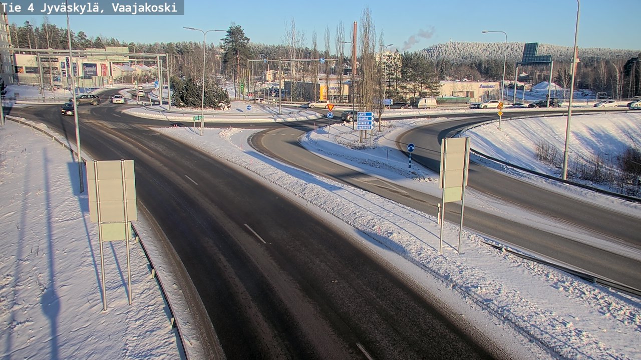 Weather Camera Image Väg 4 Jyväskylä, Vaajakoski, Jyväskylä, Keski-Suomi