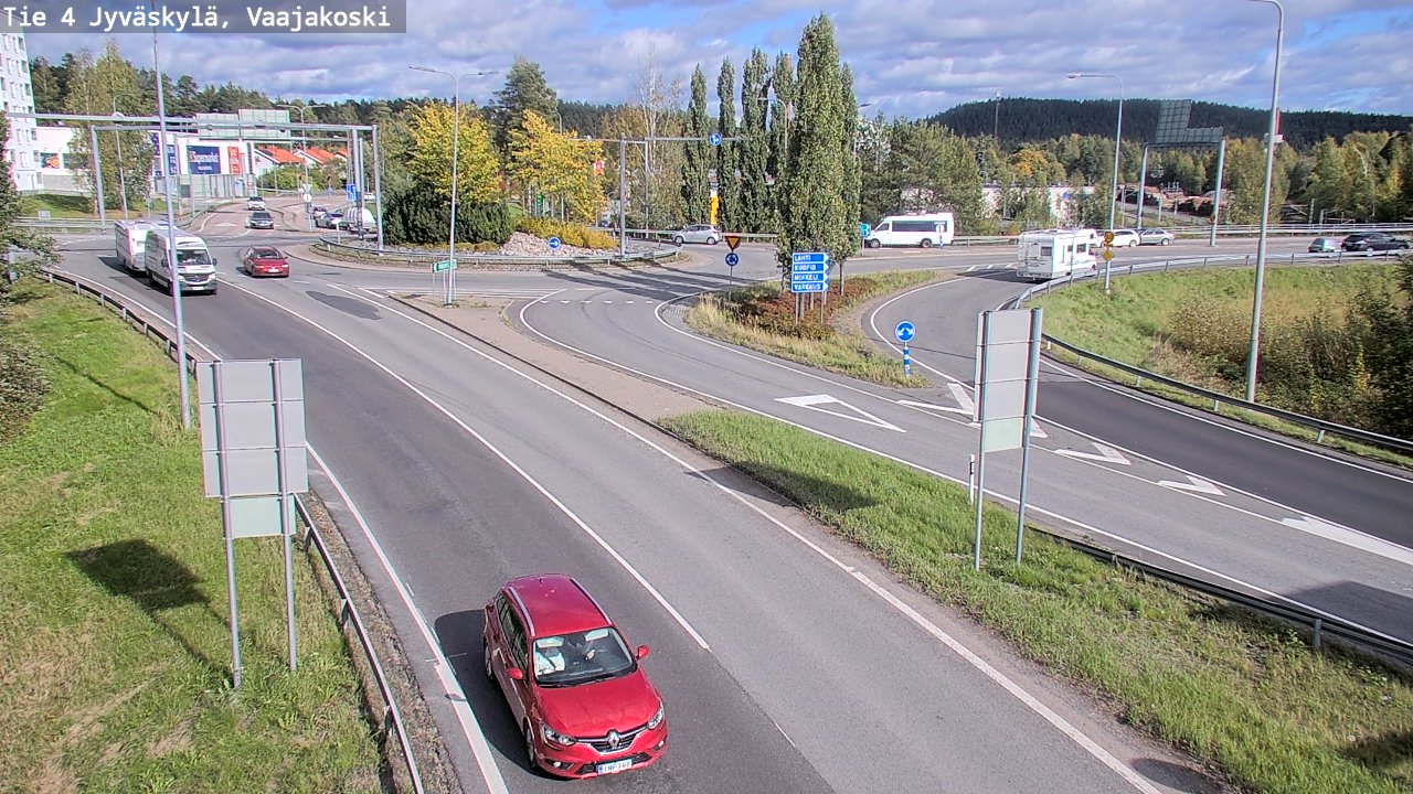 Weather Camera Image Road 4 Jyväskylä, Vaajakoski, Jyväskylä, Keski-Suomi