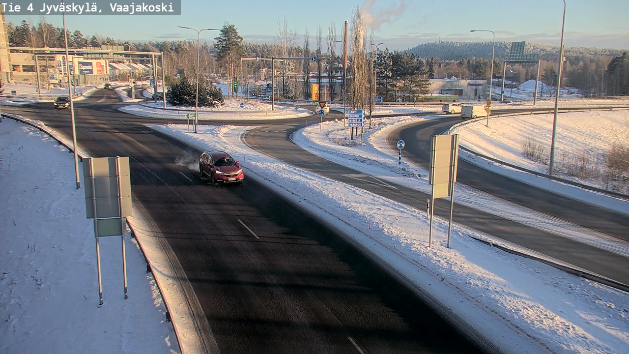 Weather Camera Image Väg 4 Jyväskylä, Vaajakoski, Jyväskylä, Keski-Suomi