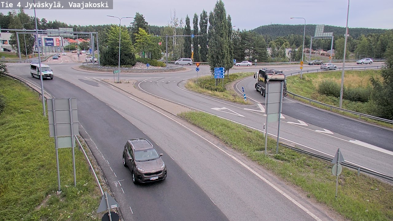 Weather Camera Image Road 4 Jyväskylä, Vaajakoski, Jyväskylä, Keski-Suomi